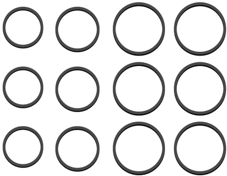Vdaxvme Gummi-Antriebsriemen für Band-Recorder, Video-Player, 50-teiliges Set, robust und stabil, gemischte Größen, 30–40 mm, Breite 1,2 mm