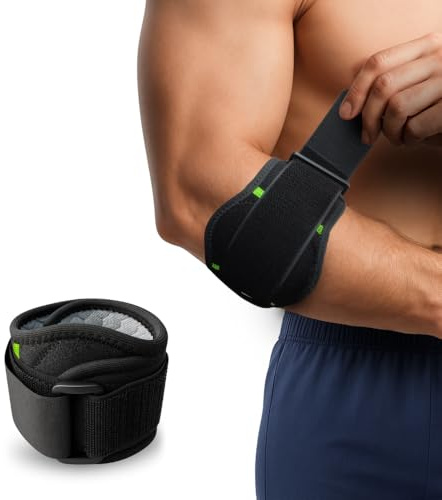 KERD_DANS Codera Epicondilitis y Epitrocleitis, Brazalete Ajustable para Tendinitis de Codo de Tenista y Golfista - Cincha de Compresión del Nervio Cubital