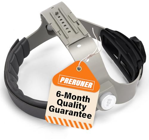 Welding Helmet Headgear | Welding Hood Headgear Replacement | Fibre Metal Headgear-100% Aluminum Fasteners | Adjustable Ratcheting Dial & Cushioned Pad | Fits Sugar Scoop, Pipeliner Welding Hoods