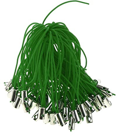 YEJBBUC 100 cordones trenzados para teléfono celular, correas de cuerda para bricolaje, color verde