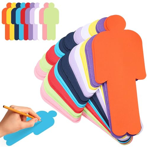 Qaestuan Lot de 150 Cartes de Présentation, Cartes de Modération Humaines En 10 Couleurs, 20 x 8 cm Fiches De Couleur, pour Bureau, école, Présentation et Modération