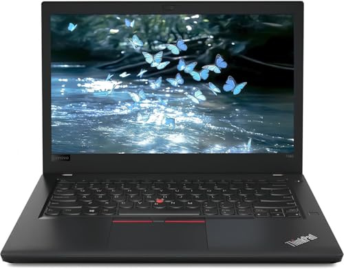 Lenovo ThinkPad T480 Business Laptop, 14-Inch Display Notebook, Intel Core i5-8250U, 16GB DDR4 RAM, 256GB SSD, QWERTY Keyboard, Windows 11 Pro (Renewed)