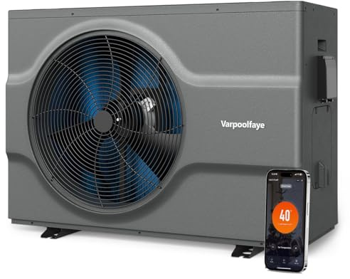 Varpoolfaye 18 KW - Pompe à Chaleur électrique pour Piscine Hors Sol - Chauffage de Piscine - Pompe à Chaleur pour Piscine jusqu'à 78 000 l (78 m³) - Commande Wi-FI - 220 V, 240 V, 50 Hz