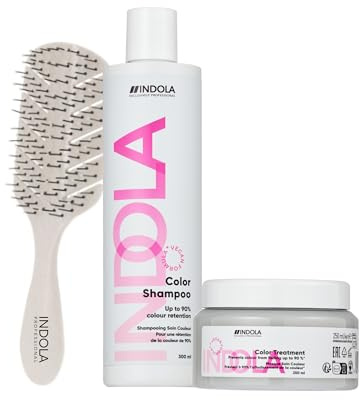 Indola Pack Cabello Teñido – Champú + Tratamiento Profesional Protección del Color – 300ml + 200ml