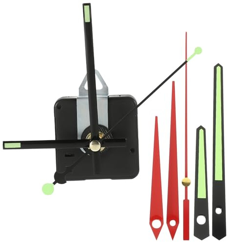 ibasenice Uhrwerk Bausatz mit Zeigern aus Kunststoff für Pendeluhr Reparatur Geräuschloses Design Selbstgemacht Uhrwerk Satz für Wanduhr und Heimdekoration