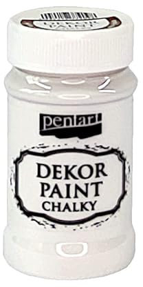 Zita 's Creative Dekor Paint Soft Mate 100 ML – Blanco. Tiza Color, Vintage Color, Mate Color para Manualidades, Color, Pintura acrílica,