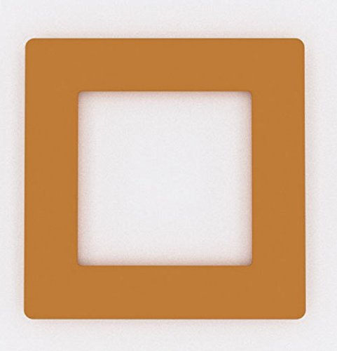 Single Light Switch Socket Coloured Acrylic Surround Finger Plate - Huge Colour Choice (Orange)