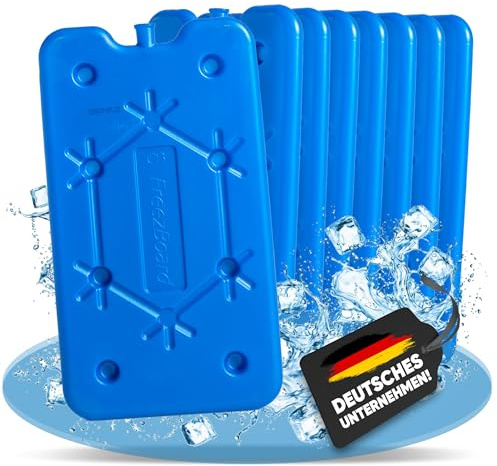 NEMT Flache Kühlakkus 400ml – Extra kompakte Kühlelemente – 8 Stück