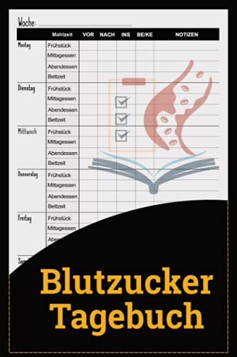 Blutzucker Tagebuch: Wöchentliches Blutzucker Tagebuch, 2 Jahre Blutzuckerspiegel-Aufzeichnungsbuch, Blutzuckertagebuch