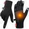 PULIOU Handschuhe Herren Damen Winter Warme Fahrradhandschuhe Winterhandschuhe Fahrrad Handschuhe Sporthandschuhe Laufhandschuhe Touchscreen Winddichte rutschfest Elastisch