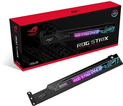ASUS ROG Strix - Soporte para tarjetas gráficas (fácilmente ajustable, iluminación Aura Sync RGB, compatibilidad universal con las gráficas)