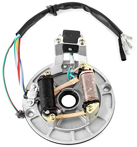 KIMISS Bobina de Arranque para Pit Bike de 140 Bobina de 140 Estator de 125, flywheelpit de Pit Bike, Magneto cc110pit 125 Bobina de estator Accesorio de Encendido Pit Dirt Bike 70 90