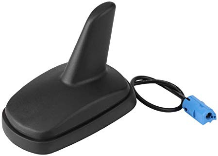 Dioche Autoantenne Haifischflosse, Autodachantenne Shark Fin Antenne für Zafira Vectra (Schwarz)