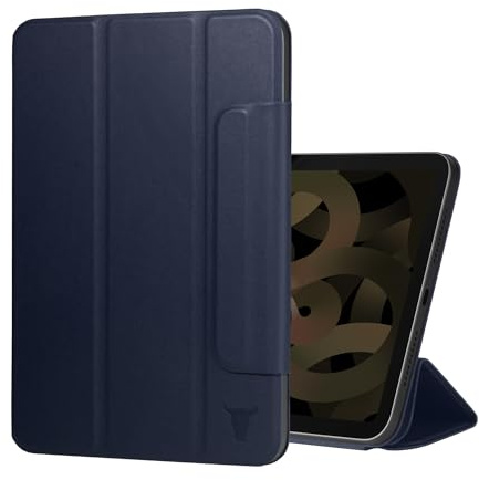 TORRO Smart Folio Compatible with iPad Mini 6 - Leather iPad Mini 6th Generation 2021 Smart Case Magnetic Cover with Auto Wake/Sleep and Stand Function (Blue)