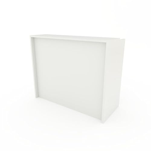 Mostrador Blanco Laminado de 120x105x50cms, Grosor de 25mm. (Blanco)