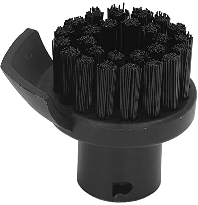 YUMILI Brosses Rondes en Nylon pour Nettoyeur Vapeur Karcher SC1 SC2 SC3 SC4 SC5 SC6 SC7, Brosse Ronde Karcher Durable, Noir