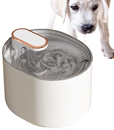 Abbto Fontaine à Eau pour Animaux de Compagnie,Distributeur d'eau pour Animaux de Compagnie avec Pompe Intelligente - Distributeur d'eau Automatique pour Chat et Chien avec Changement de Filtre