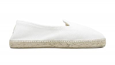 ALPARGATUS Espadrilles en toile fabriquées à la main en Espagne, white-417, 37 EU