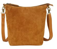 HOLZRICHTER Berlin - Umhängetasche aus Leder für Damen (No 2-3), Schultertasche 30x22x12cm, Echtleder Crossbody Bag, Handtasche für Alltag & Büro in Schwarz & Braun