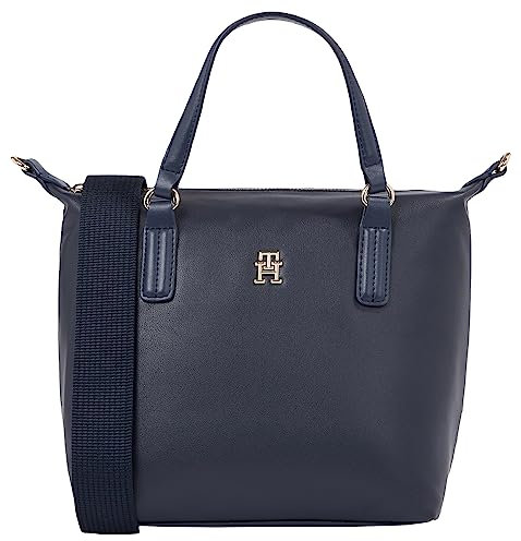 Tommy Hilfiger Damen Umhängetasche Poppy Plus Mittelgroß, Blau (Space Blue), Onesize