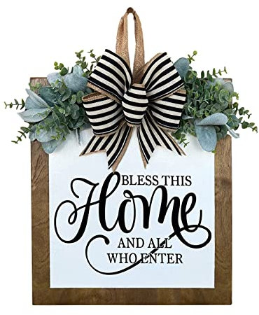 Segno di benvenuto stagionale Giove per porte della porta d'ingresso, ghirlande in legno rustico, muro che pende fuori cartello di benvenuto per tutte le stagioni decorazioni anteriori natalizie