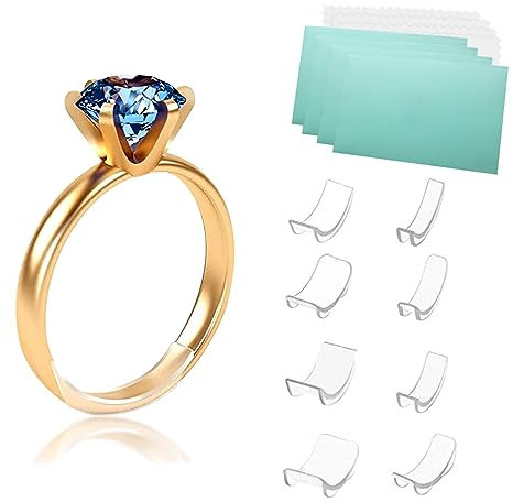 AWAVM 6 Verschiedene Größen Loser Ringgrößeneinsteller für alle Ringe, Ring Verkleinerung, Platzhalter, Ringschützer