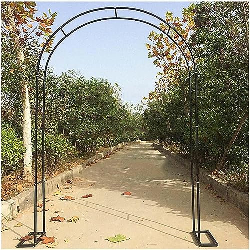 GueTTO Rosenbogen Hochzeitsbogen Gartenbogen Rankhilfe Torbogen Pergola aus Metall stabil wetterfest 200cm 180cm 160cm 140cm 120cm breit Rosenbogen Aus Edelstahl,W240cm x H220cm