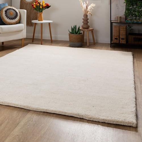 Steffensmeier Berber Teppich Taza | Schurwolle, Jaspe, Größe: 200x250 cm, Original aus Marokko, Teppich für Wohnzimmer, Schlafzimmer