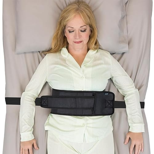Vive Bed Restraints for Elderly Dementia Patients - Safety Belt for Wheelchair & Bed - Fall Prevention Device for Seniors - Adjustable Strap and Cushioned Waist Belt for Hospital Caregivers