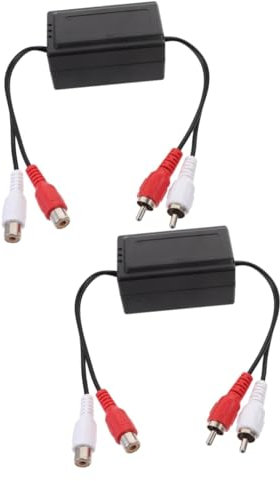 OSALADI 2stücke Ground Isolator Für Auto Geräuschfilter Zur Eliminierung Von Brummgeräuschen Im Car Audio System Installieren Verbesserte Klangqualität Und Zuverlässige Leistung