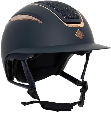 Imperial Riding Reithelm IRHOlania Deluxe Big Visor, Navy-Rosegold, S