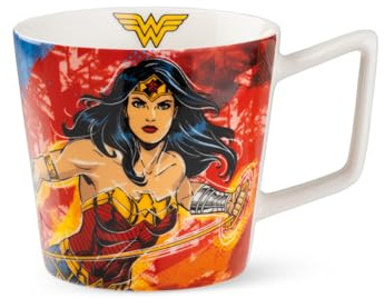 Egan Mug Collezione Warner Bros Dc. Mug in New Bone China di Colore Multicolor con Wonder Woman. La refernza è 117005
