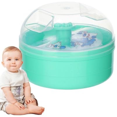Souffle de poudre corporelle : applicateur de poudre corporelle, applicateur et récipient de poudre corporelle pour tout-petits | Kit d'éponge après le bain pour les tout-petits