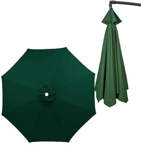Gartenschirm-Abdeckung, Ersatz für 3 m/2,7 m/2,3 m/2 m, Freischwinger-Sonnenschirm, wasserdichter Stoff, Überdachung mit 6 oder 8 Armen