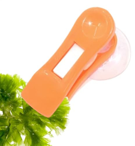 Veggie Seaweed Suction Cup Clip - Veggie Feeder Clip | Aquarium Suction Cup Clip | Veggie Seaweed Suction Cup Clamp | Clear Feed Holder Feeding Tool For Aquarium Fish Tank Accessories