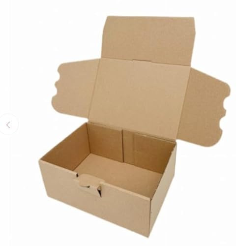100x DHL Kleinpaket Faltschachteln 173x122x76mm für den Versand mit DHL & Post - Portooptimierte Kleinpaket Größe für kleine Waren (Außenmaß: 180x130x80mm) Kleine Schachteln Versandschachtel