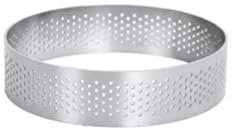WSQHAO Cercle A Patisserie Moule à Tarte en Acier Inoxydable, Anneau de tartelette, gâteau, Mousse, Biscuits, pâtisserie, Cercle de Coupe, Anneau de Tarte perforé(7cm Round)