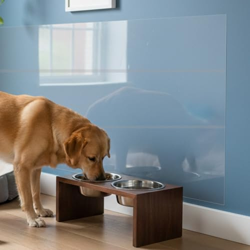 Orga'Neat Wall Protector, Clear Plastic Electrostatic Wall Protective Film Sheet, No Adhesive, Static Cling, No Harm to Paint, Guard Walls from Furniture, Dog, Trash Can, Food Splash, Back Chair