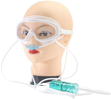 Unosuich Hydrogen Eye Glasses Mask Patches Molecular H2 Gas Goggles Massager Nasal Inhalation Shield 2 in 1 for Eye and Nose