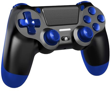 BJXOZ Mando Inalámbrico para PS4, Gamepad Controlador para PS4/Slim/Pro/PC, con Vibración, Sensor de seis ejes, Giroscopio, Clavija de Audio, Panel Táctil, Captura de Pantalla
