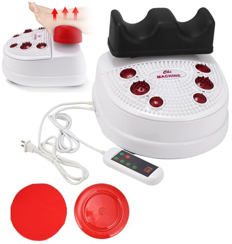Electric Foot Machine, Chi Swing for Passive Aerobic Leg Exercises, with Wire Control, Adjustable Speed, Passive Aerobic Exerciser BlackA