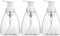 Imirootree Lot de 3 distributeurs de savon moussant vides rechargeables en plastique transparent de 250 ml pour les mains, parfaits pour les éviers de cuisine et de salle de bain