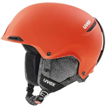 uvex Jakk+ IAS - Skihelm für Damen und Herren - individuelle Größenanpassung - optimierte Belüftung - Fierce red matt - 52-55 cm
