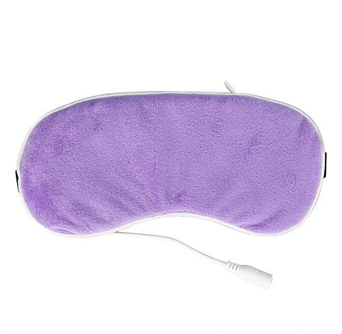 Masque Yeux Chauffant USB, Chauffage Visière Vapeur Soulager Chaude Coussin Compresse électrique Contrôle Intelligent Coton Masseur Thérapie Thérapeutique Chaud Insomnie Soulage Gonflé Oculaire