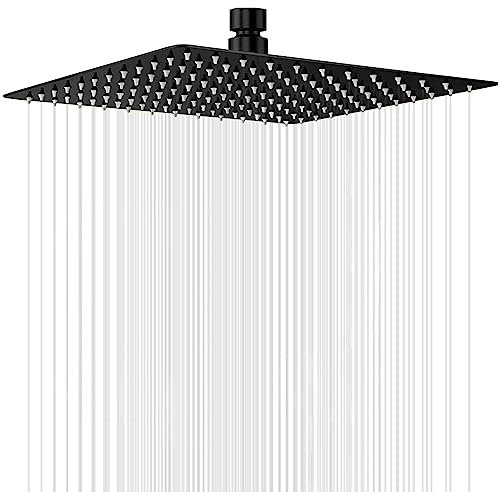 Rociador para Ducha Cuadrado 12 Pulgadas 30 x 30 cm Alcachofa de Ducha de Acero Inoxidable [Clase de eficiencia energética A++]
