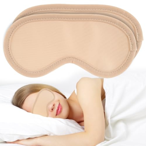 Ölpackung für Augen, wiederverwendbar, natürliches Bambus-Flanell-Ölkompresse mit verstellbarem Gummiband, weich, bequem – weniger Unordnung, Komfort (B)