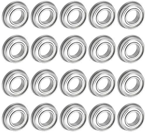 QUARKZMAN 20pz MF85ZZ Flangiato Sfera Cuscinetto 5x8x2,5mm Cromo Acciaio | Flangia Cuscinetto, Doppio Schermato