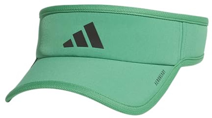adidas Superlite Herren-Visier, verstellbare Passform, Sport-Performance-Visier, Semi Court Grün/Schwarz, EinheitsgröÃŸe