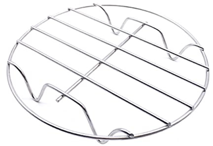 kesurpae Grille de Refroidissement Ronde en Acier Inoxydable Four Vapeur Support réutilisable Lavable hôtel Bar Boulangerie café Cuisine Petits Pains Outil de Cuisson, 15cm