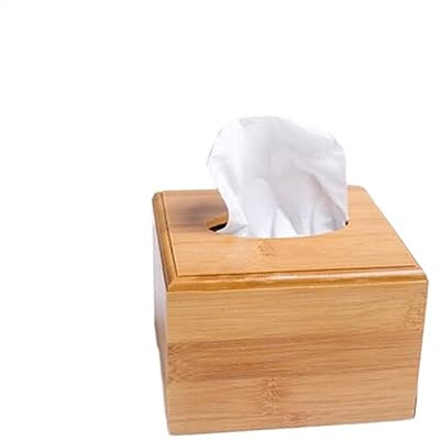 Kosmetiktücher Box Tissue Box for Home Office Desktop Holz Papier Handtuch Box Hotel Serviette Holz Halter Servietten Seidenpapier Fall 2023 für Esszimmer Badezimmer Schlafzimmer(S)